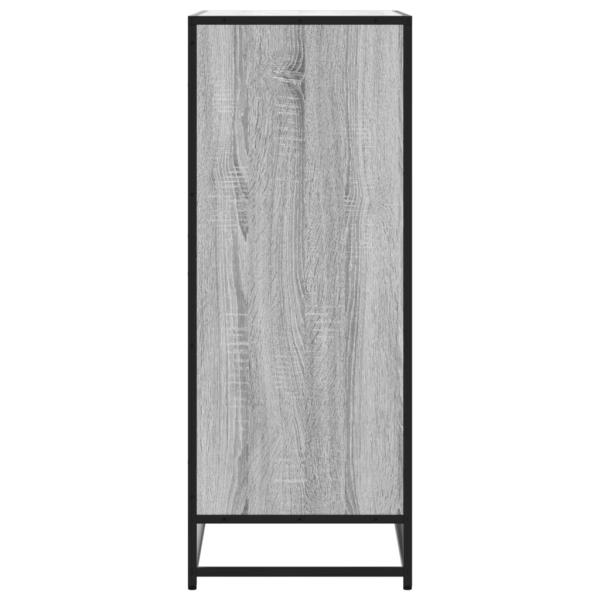 Schuhschrank Grau Sonoma 75x38x97,5 cm Holzwerkstoff Metall