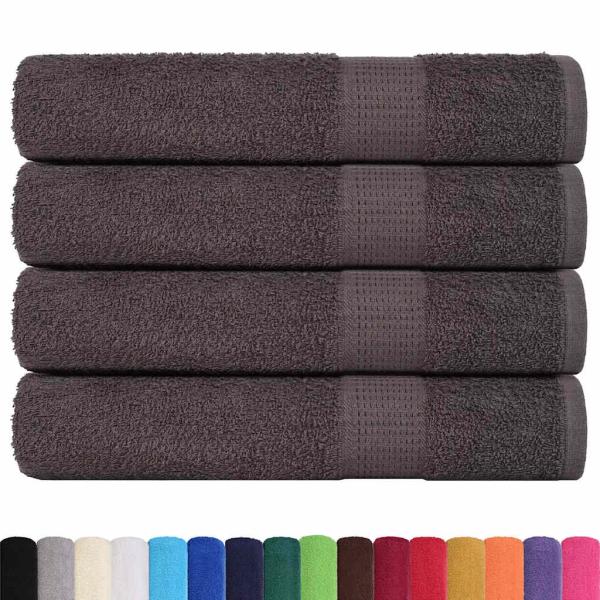 Handtücher 4 Stk. Anthrazit 100x200 cm 360 g/m² 100% Baumwolle