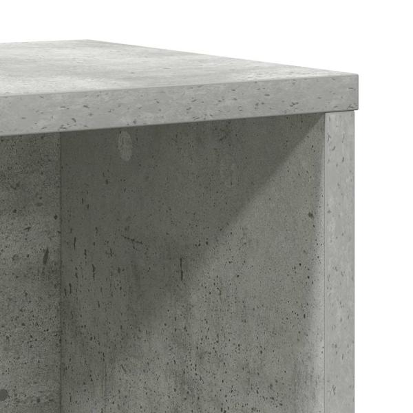 Bücherregal Betongrau 60x24x85 cm Holzwerkstoff