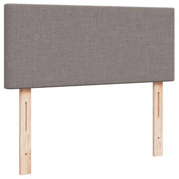 ARDEBO.de - Ottoman-Bett mit Matratze Taupe 120x190 cm Stoff