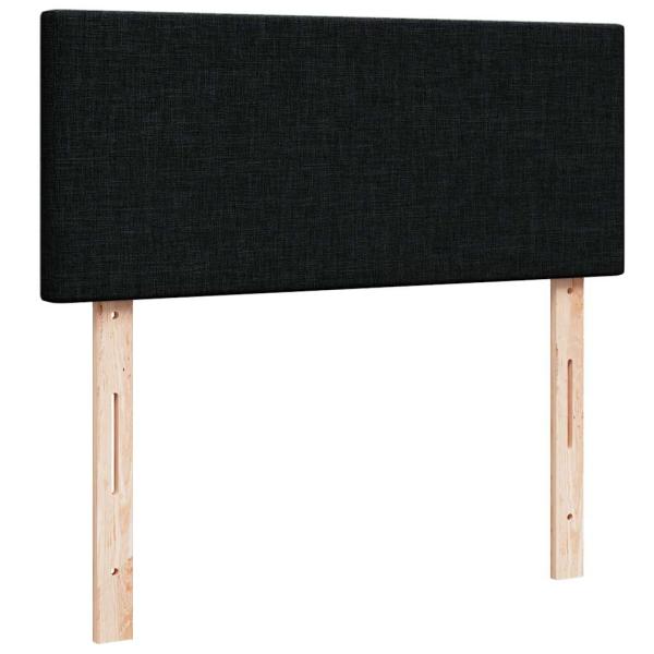 ARDEBO.de - Ottoman-Bett mit Matratze Schwarz 120x190 cm Stoff