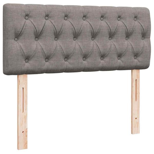 Ottoman-Bett mit Matratze Taupe 120x200 cm Stoff