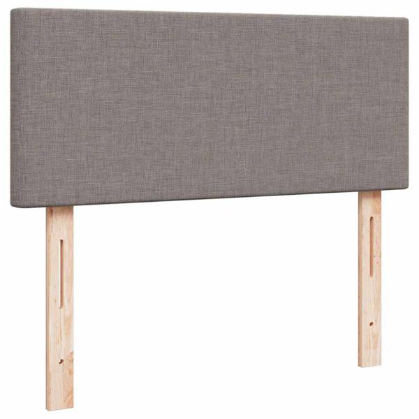 Ottoman-Bett mit Matratze Taupe 120x200 cm Stoff