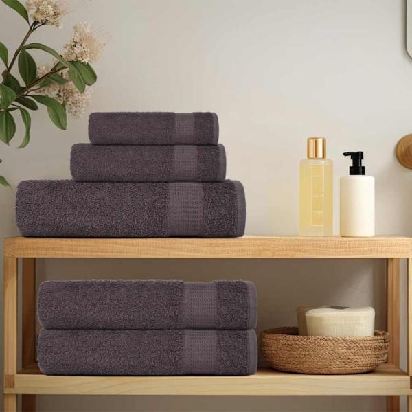 Handtücher 10 Stk. Anthrazit 50x100 cm 360 g/m² 100% Baumwolle