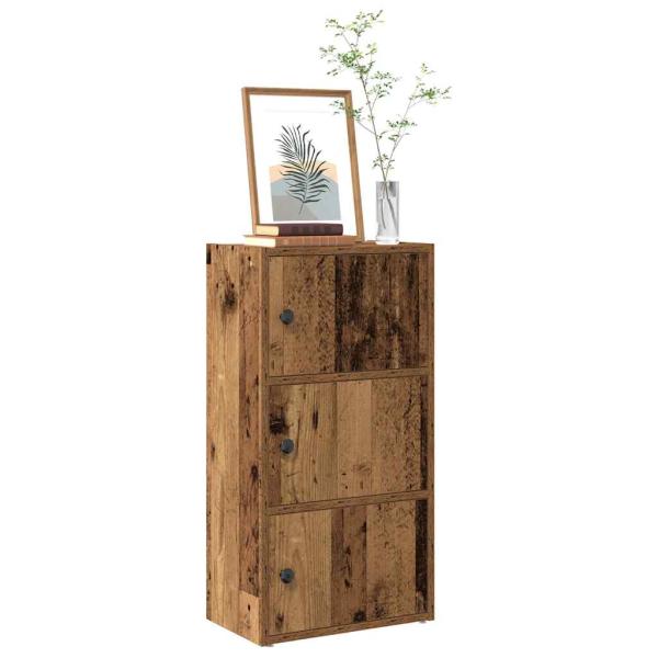 ARDEBO.de - Bücherregal Altholz-Optik 40x24x77 cm Holzwerkstoff