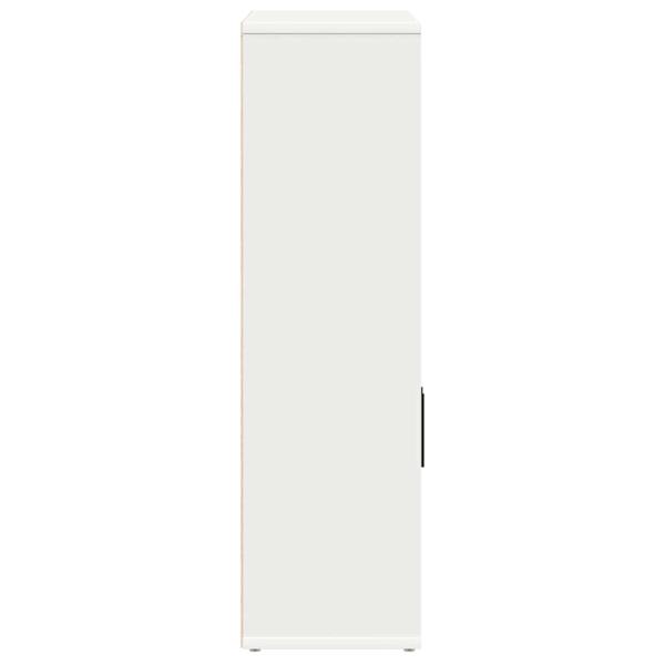 Bücherregal Weiß 60x24x85 cm Holzwerkstoff