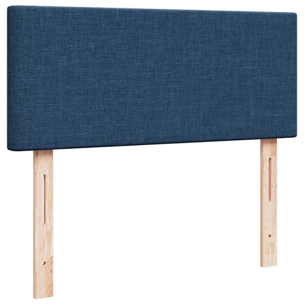 Ottoman-Bett mit Matratze Blau 120x190 cm Stoff