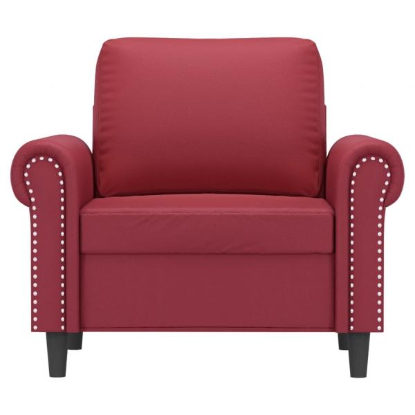 Sessel Weinrot 60 cm Kunstleder