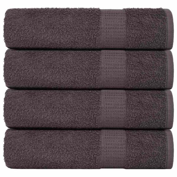 ARDEBO.de - Badetücher 4 Stk. Anthrazit 100x150 cm 360 g/m² 100% Baumwolle
