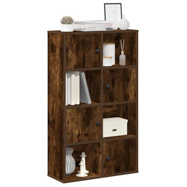 ARDEBO.de - Bücherregal Räuchereiche 60x24x101,5 cm Holzwerkstoff