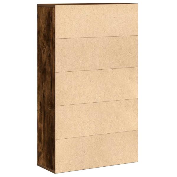 Bücherregal Räuchereiche 60x24x101,5 cm Holzwerkstoff