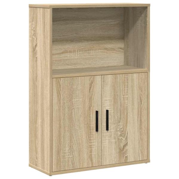ARDEBO.de - Bücherregal Sonoma-Eiche 60x24x85 cm Holzwerkstoff