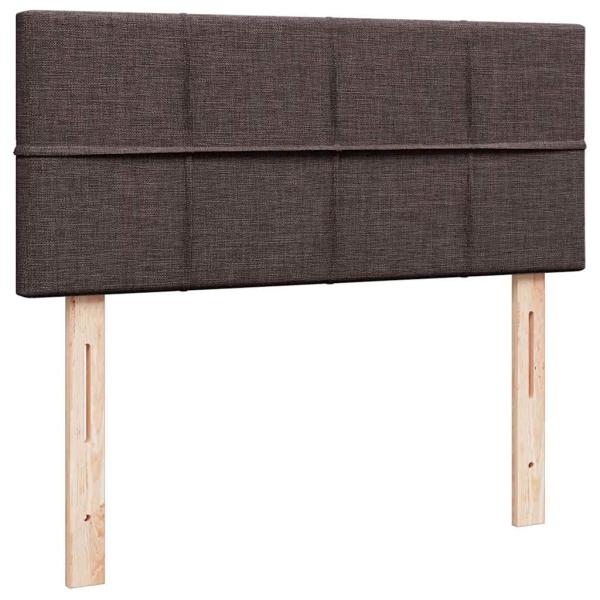 Ottoman-Bett mit Matratze Dunkelbraun 120x190 cm Stoff