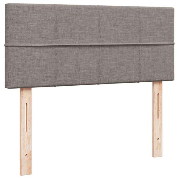 Ottoman-Bett mit Matratze Taupe 120x200 cm Stoff