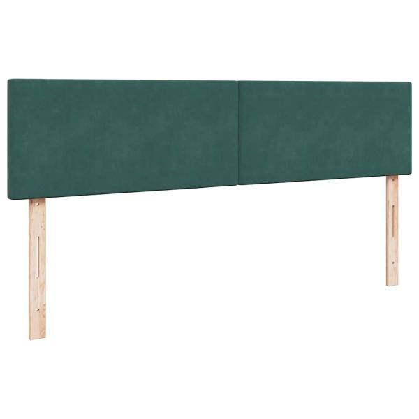 Ottoman-Bett mit Matratze Dunkelgrün 180x200 cm Samt
