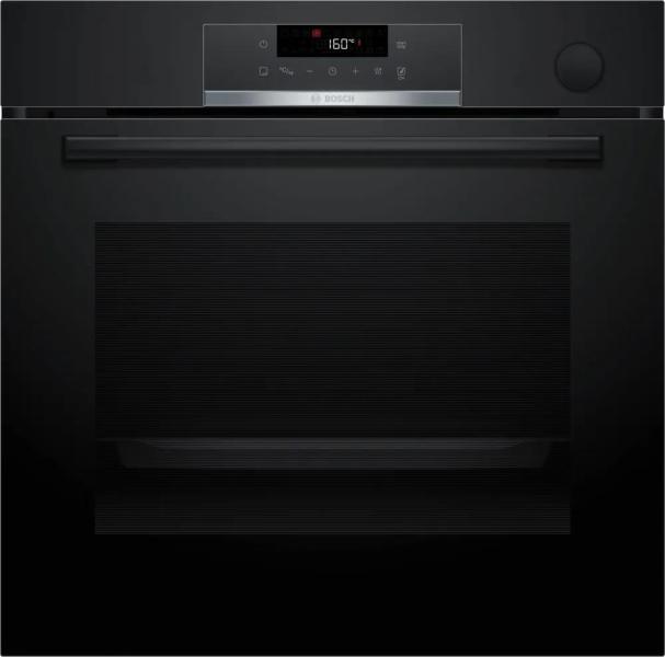 ARDEBO.de Bosch HRG532BB3 Serie 4 EEK: A+ Einbaubackofen mit Dampfunterstützung, 71 L, 60 cm breit, 3D-Heißluft, AutoPilot 15, Eco Clean-Programm, Hydrolytisch, schwarz