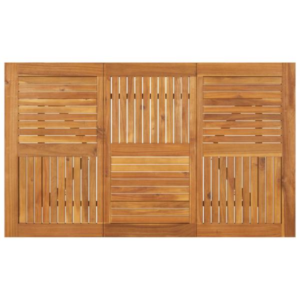 Gartentisch 150x90x75 cm Massivholz Akazie