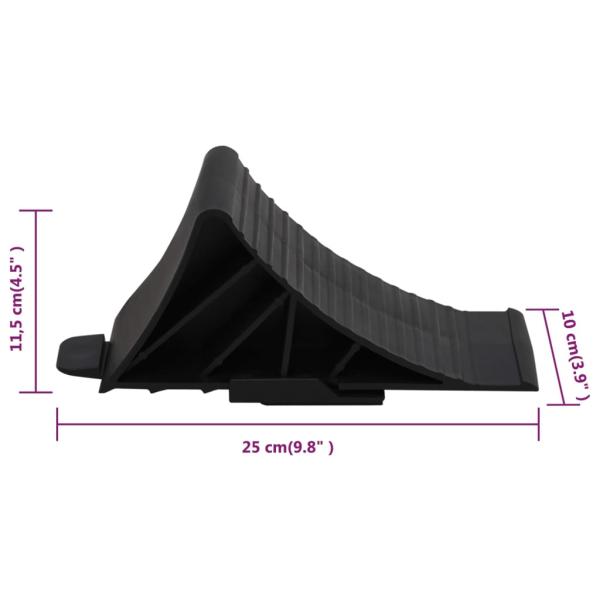 Unterlegkeile 2 Stk. 25x10x11,5 cm Kunststoff
