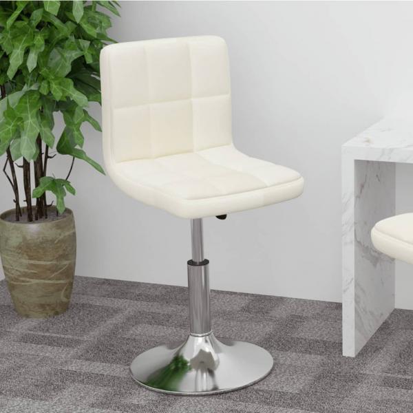 ARDEBO.de - Drehbarer Barhocker Creme Stoff