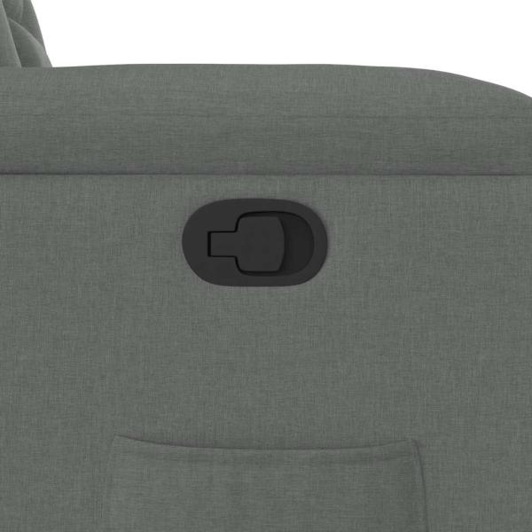 Relaxsessel mit Aufstehhilfe Dunkelgrau Stoff