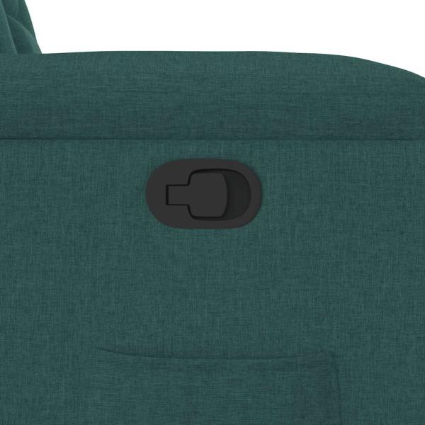 Relaxsessel mit Aufstehhilfe Dunkelgrün Stoff