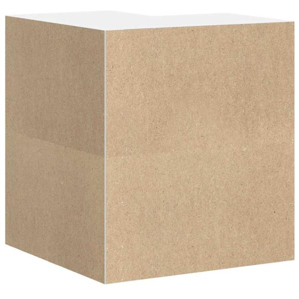 Küchen-Eckhängeschrank Porto Hochglanz-Weiß Holzwerkstoff