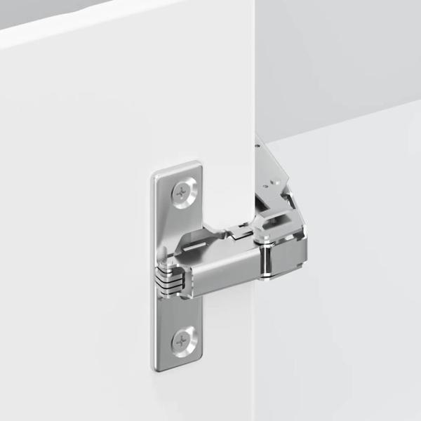 Küchen-Eckhängeschrank Porto Hochglanz-Weiß Holzwerkstoff