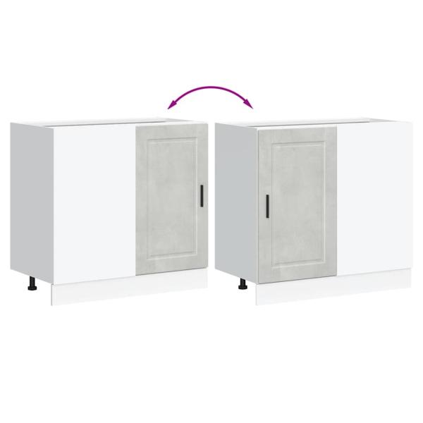 Küchenunterschrank Porto Betongrau Holzwerkstoff