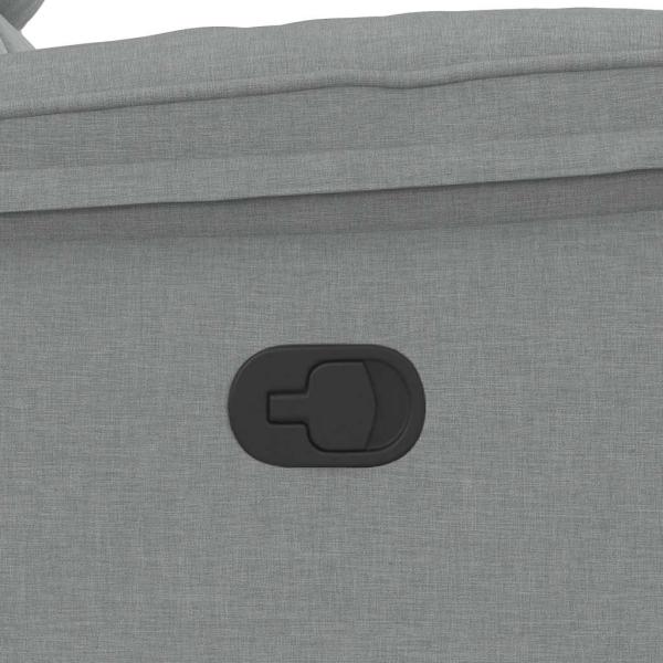 Relaxsessel Hellgrau Stoff