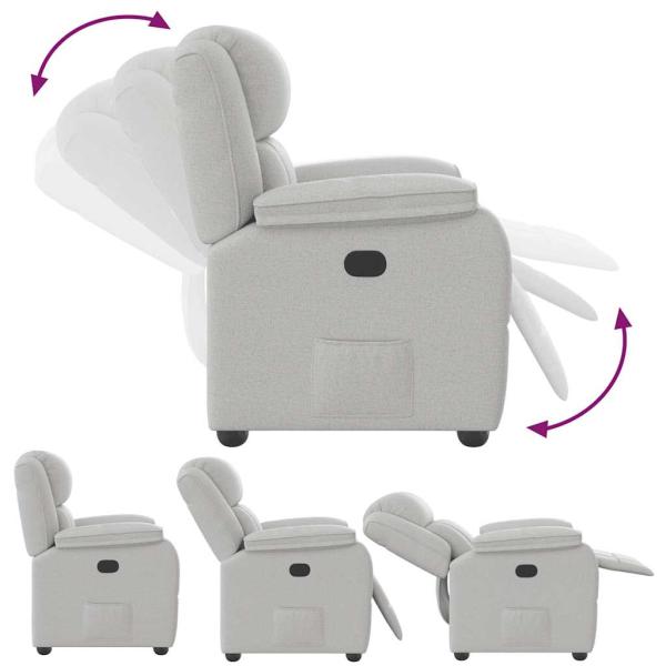 Relaxsessel Wolkengrau Stoff