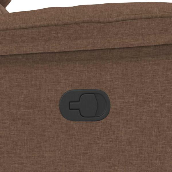 Massagesessel Braun Stoff