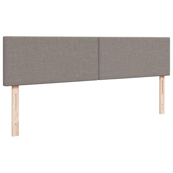 Ottoman-Bett mit Matratze Taupe 160x200 cm Stoff