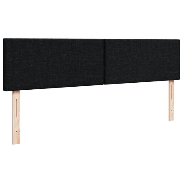 Ottoman-Bett mit Matratze Schwarz 200x200 cm Stoff
