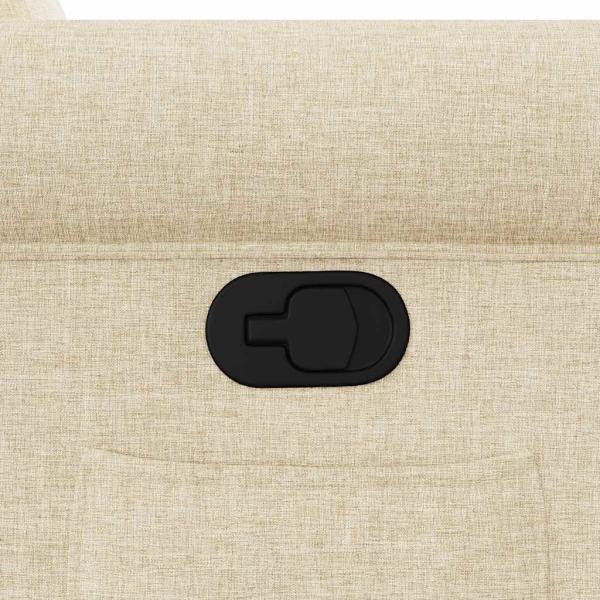 Relaxsessel Creme Stoff