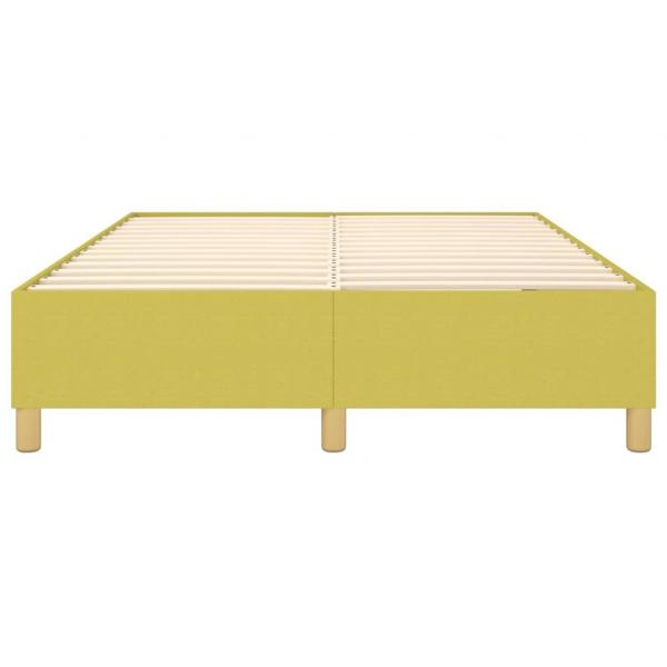 Bettgestell ohne Matratze Grün 140x200 cm Stoff