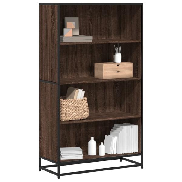 ARDEBO.de - Bücherregal Braun Eichen-Optik 80,5x35x139 cm Holzwerkstoff