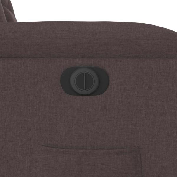 Relaxsessel Elektrisch Dunkelbraun Stoff