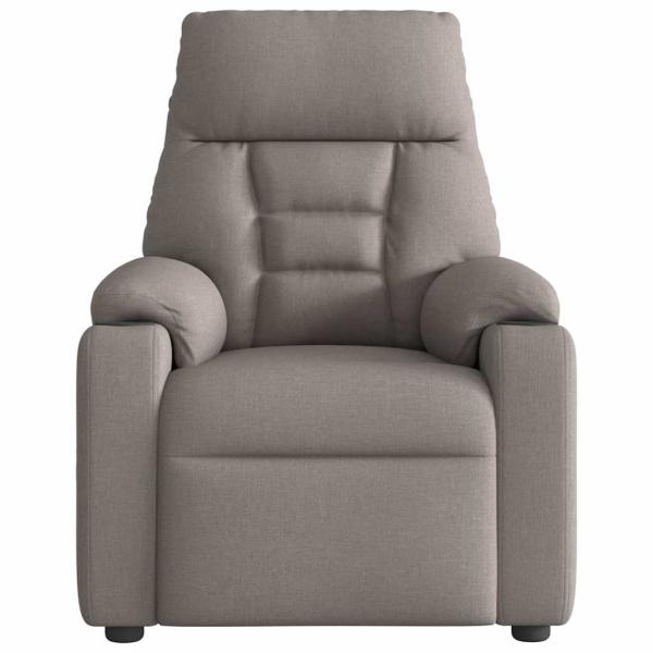 Massagesessel Elektrisch Taupe Stoff