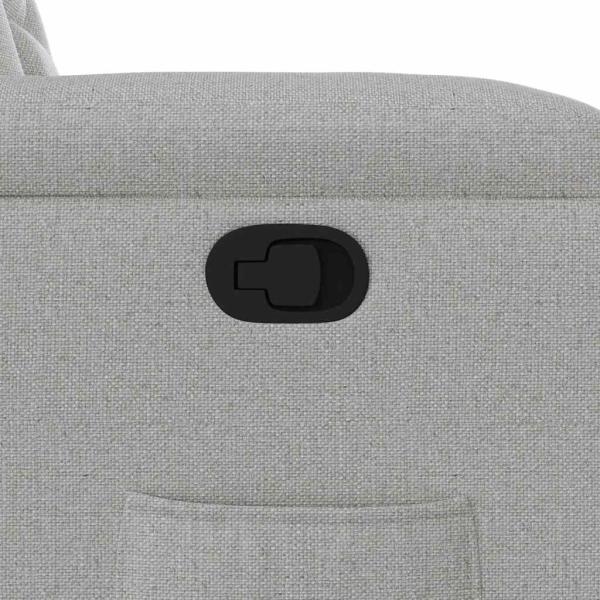 Relaxsessel mit Aufstehhilfe Wolkengrau Stoff