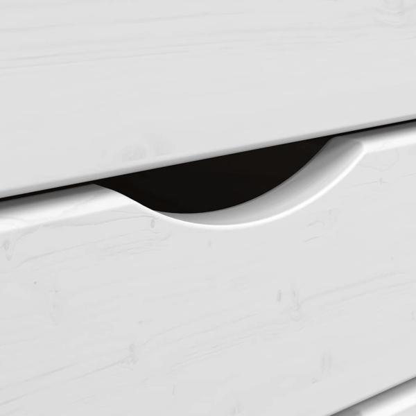 Rollschrank mit Schubladen MOSS Honigbraun Massivholz Kiefer