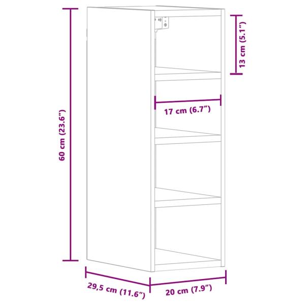Hängeschrank Sonoma-Eiche 20x29,5x60 cm Holzwerkstoff