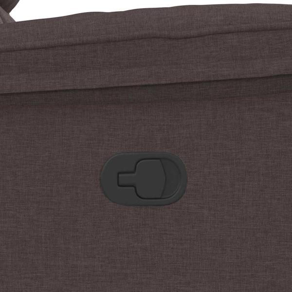 Relaxsessel Dunkelbraun Stoff