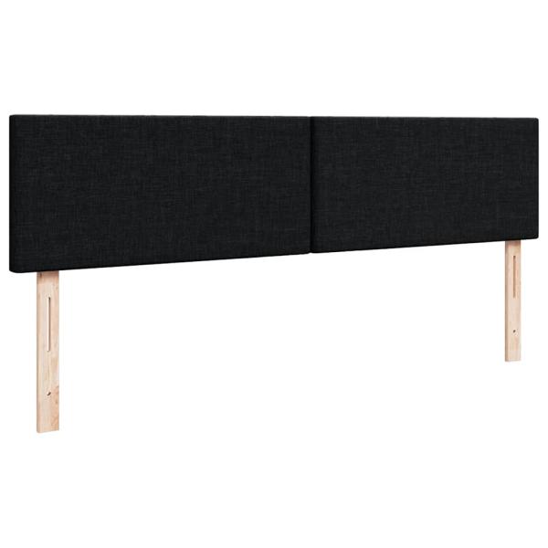 Ottoman-Bett mit Matratze Schwarz 160x200 cm Stoff