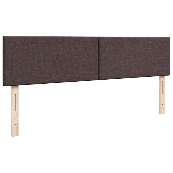 Ottoman-Bett mit Matratze Dunkelbraun 200x200 cm Stoff