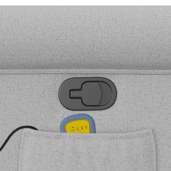 Massagesessel Wolkengrau Stoff