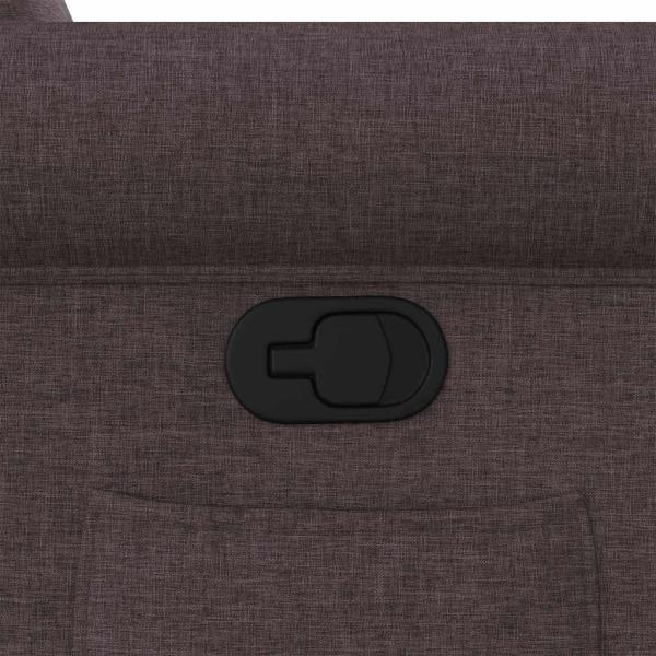 Relaxsessel Dunkelbraun Stoff