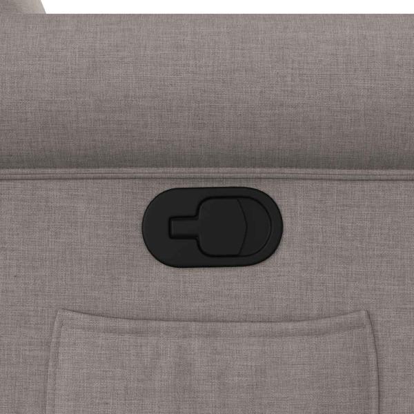 Relaxsessel Taupe Stoff