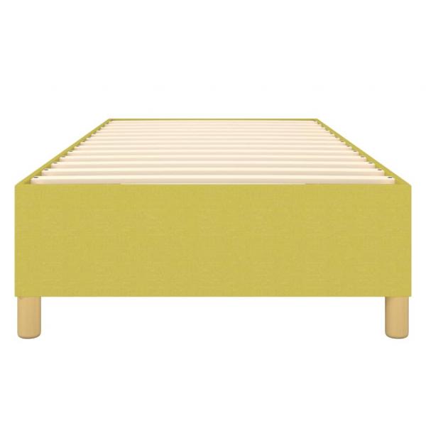 Bettgestell ohne Matratze Grün 100x200 cm Stoff