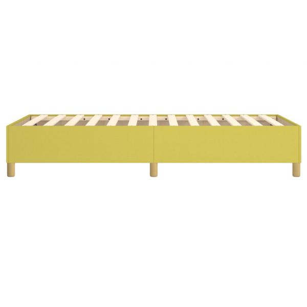 Bettgestell ohne Matratze Grün 100x200 cm Stoff