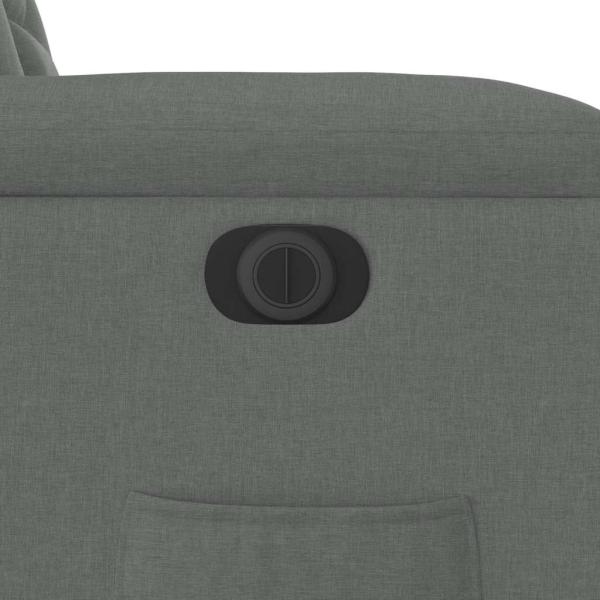 Relaxsessel Elektrisch Dunkelgrau Stoff